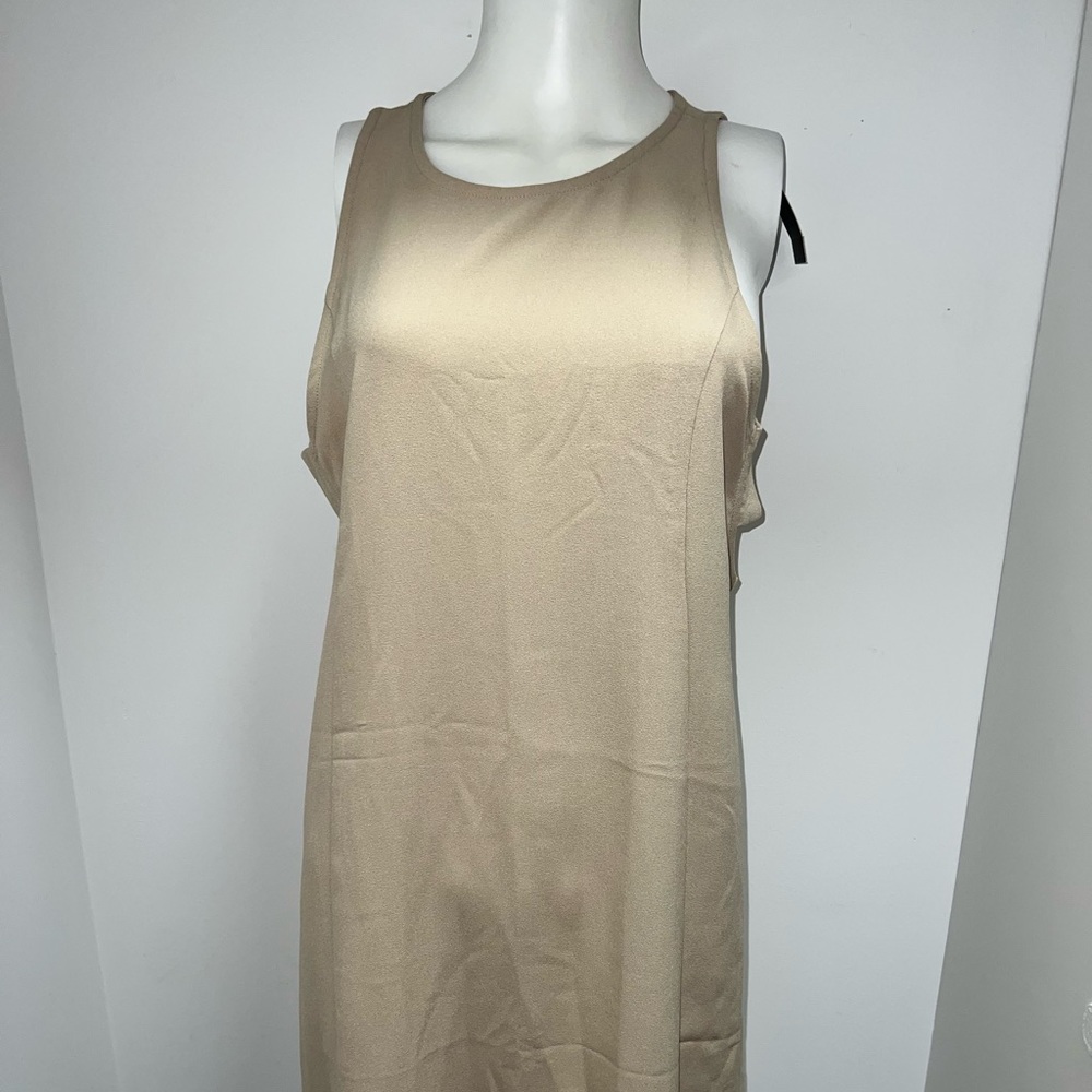 Abercrombie tan shift dress